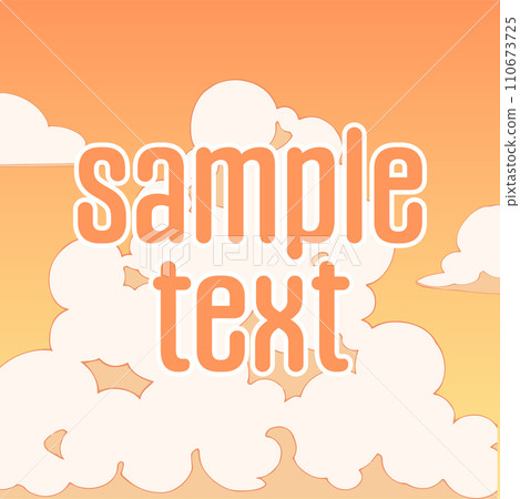 背景素材_夕陽和雷雨雲 110673725