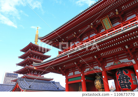 Scenery of Sensoji Temple, Taito Ward, Tokyo 110673770
