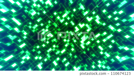 Green energy glowing blocks digital futuristic squares computer bright background Green energy glowing blocks digital futuristic squares computer bright background 110674123