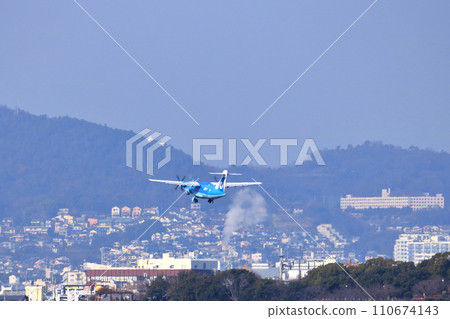 Osaka International Airport AMX Amakusa Airlines Takeoff Ready 110674143