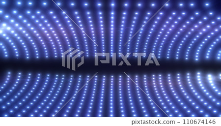 Abstract blue background of glowing futuristic energy magical bright dots and particles 110674146