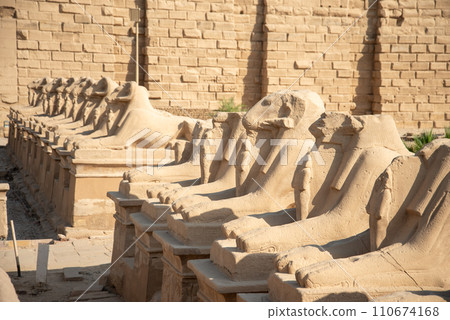 埃及盧克索卡納克神殿的美麗風景 110674168