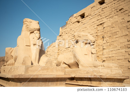 Beautiful landscape of Karnak temple in Luxor, Egypt 110674183