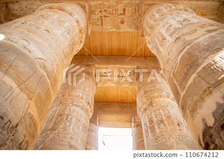 Beautiful landscape of Karnak temple in Luxor, Egypt Beautiful landscape of Karnak temple in Luxor, Egypt 110674212