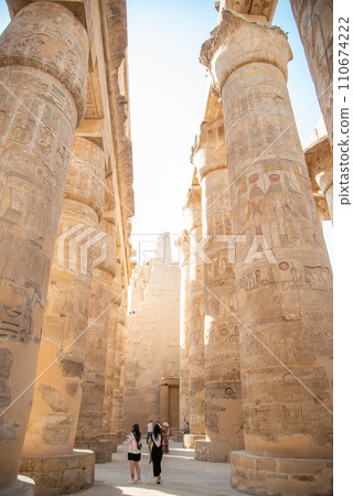 Beautiful landscape of Karnak temple in Luxor, Egypt 110674222