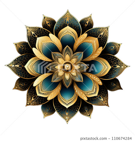 曼陀羅幾何圖案圖圖標 110674284