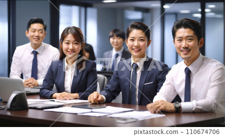 商人在會議室交談 商人在會議室交談 110674706