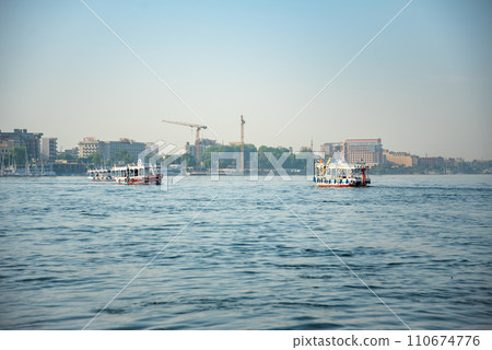 Majestic and beautiful scenery of the Nile River in Egypt Majestic and beautiful scenery of the Nile River in Egypt 110674776
