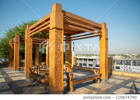 埃及尼羅河雄偉美麗的景色 110674790