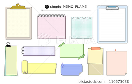 簡單的備忘錄紙框圖 簡單的備忘錄紙框圖 110675088