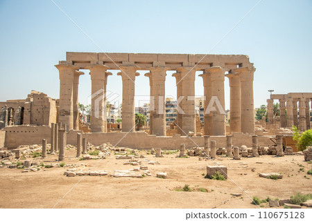 Beautiful scenery of Luxor temple in Egypt 110675128