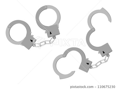 handcuffs used during arrest 110675230