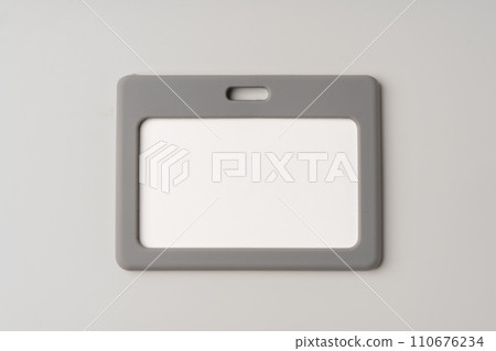 Blank bagde on white background copy space Blank bagde on white background copy space 110676234