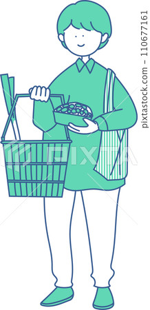 Simple illustration shopping Simple illustration shopping 110677161
