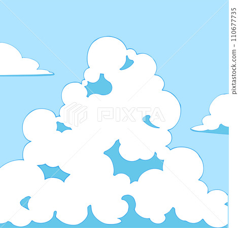 背景素材_藍天和白雲 110677735