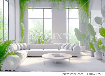 AI generated image Spacious and comfortable living room Living room Bright room House Residence Architecture Green Sofa Life AI generated image Spacious and comfortable living room Living room Bright room House Residence Architecture Green Sofa Life 110677759