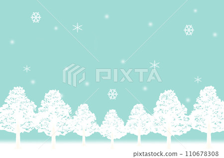 雪落在綠樹成蔭的路上,雪景的背景圖 雪落在綠樹成蔭的路上,雪景的背景圖 110678308