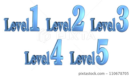 3DCG characters [Level1/Level2/Level3/Level4/Level5] Blue, Blue 110678705
