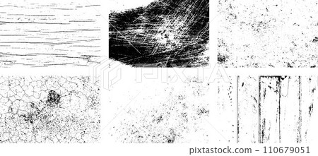 Black and white grunge. Distress overlay texture. Abstract surface dust and rough dirty wall background concept. Distress illustration simply place over object to create grunge effect. Vector EPS10. Black and white grunge. Distress overlay texture. Abstract surface dust and rough dirty wall background concept. Distress illustration simply place over object to create grunge effect. Vector EPS10. 110679051