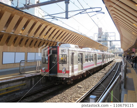 東急池上線線戶越銀座站7700系列歌舞伎繪畫 110679115