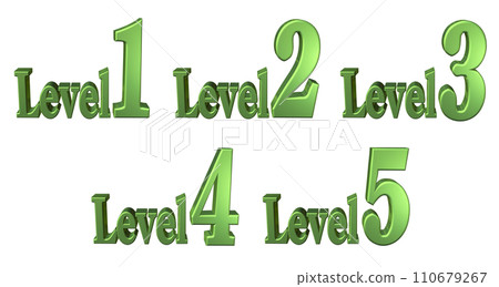 3DCG角色[Level1/Level2/Level3/Level4/Level5]綠色，綠色 110679267