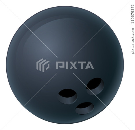 Bowling Ball Cartoon Sports Icon Illustration 110679372