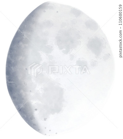 Thirteenth night Realistic moon phases illustration material 110680159