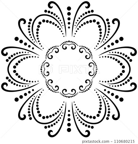 Classic Fine Pattern With Various Arabesques 110680215