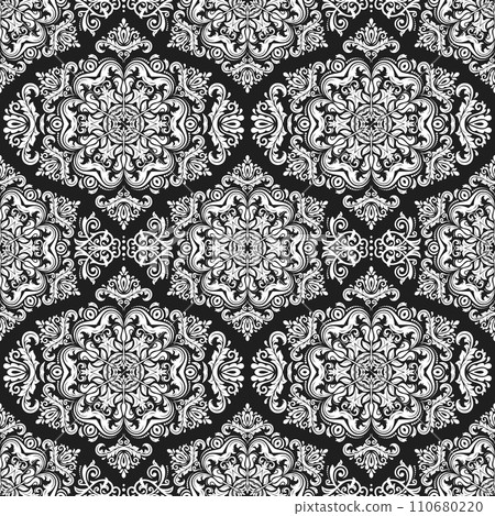 Classic Seamless Fine Pattern With Arabesques 110680220