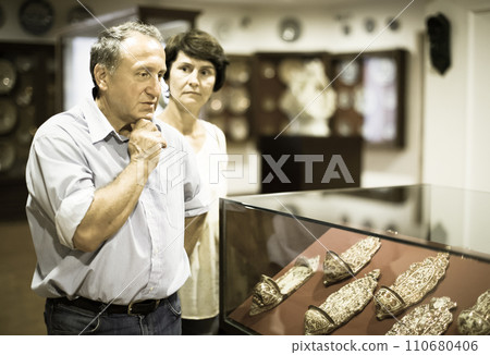 Person holding register in store Person holding register in store 110680406