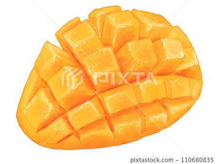 新鮮逼真的芒果切工 110680835