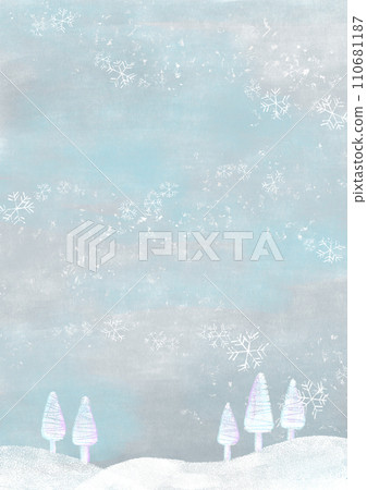 下雪的背景圖像 110681187