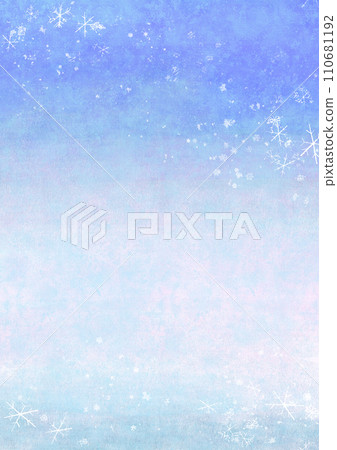 水彩冬季夜空影像 水彩冬季夜空影像 110681192