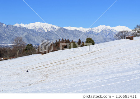 Winter Azumino and Northern Alps 110683411