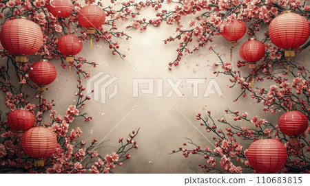 Celebrate Happiness: Chinese Style Background in Illustration Style Sets the Party Mood with Golden Hues Celebrate Happiness: Chinese Style Background in Illustration Style Sets the Party Mood with Golden Hues 110683815