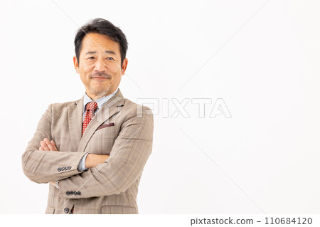 Business male portrait white background Business male portrait white background 110684120