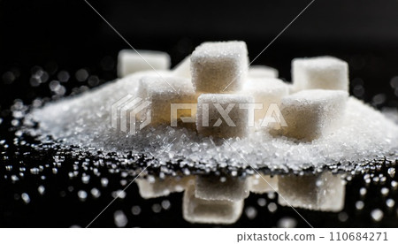 糖和方糖 AI 生成圖像的簡單背景 110684271