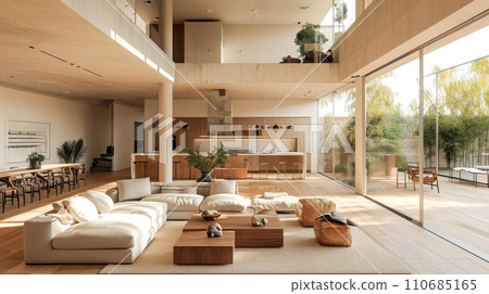 寬敞的客廳 110685165