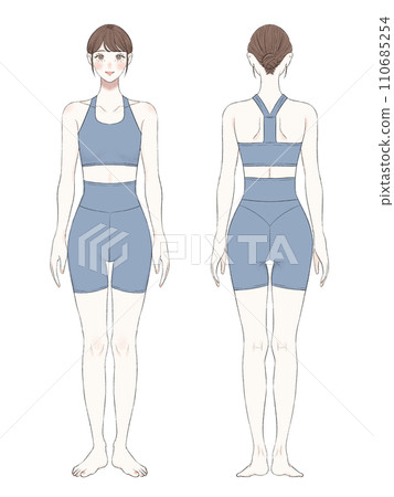 女人全身插畫美 110685254