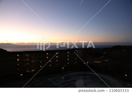 Sagami Bay from Izu Kogen at dusk Sagami Bay from Izu Kogen at dusk 110685333
