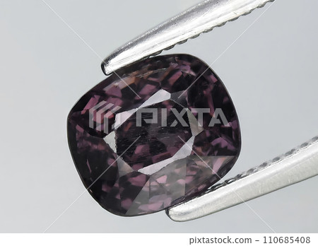 natural purple spinel gem on the background natural purple spinel gem on the background 110685408