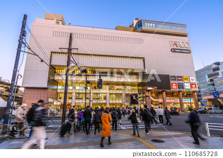 Tokyo cityscape in Japan, looking at Parco in front of Kinshicho Station, etc. = January 17, 2020 110685728
