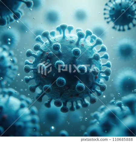 Coronavirus 2019-nCov novel coronavirus concept resposible for SARS-CoV-2 outbreak and coronaviruses influenza as dangerous flu strain cases as a pandemic. Microscope virus close up Coronavirus 2019-nCov novel coronavirus concept resposible for SARS-CoV-2 outbreak and coronaviruses influenza as dangerous flu strain cases as a pandemic. Microscope virus close up 110685888