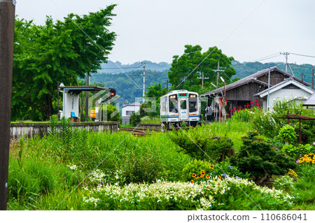 Ichinomiya, Mori-machi, Shuchi-gun, Shizuoka Prefecture Tenryu Hamanako Railway and scenery along the line 110686041