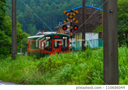Ichinomiya, Mori-machi, Shuchi-gun, Shizuoka Prefecture Tenryu Hamanako Railway and scenery along the line 110686044