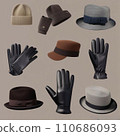 帽子與手套、冬裝 AI 生成影像 110686093
