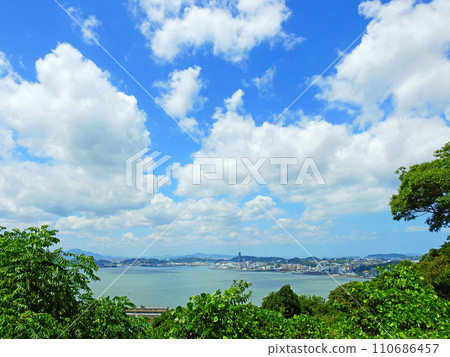 Tourist spot in Moji Ward, Kitakyushu City From Wabukari Park to Kanmon Strait 110686457