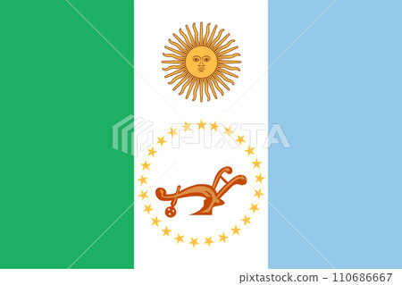 Flag of Chaco Province (Argentine Republic, Argentina, South America) 110686667