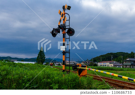 Hosoya, Kakegawa City, Shizuoka Prefecture Tenryu Hamanako Railway and scenery along the line 110686733