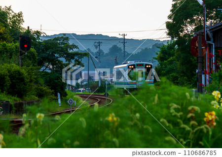 Ichinomiya, Mori-machi, Shuchi-gun, Shizuoka Prefecture Tenryu Hamanako Railway and scenery along the line 110686785